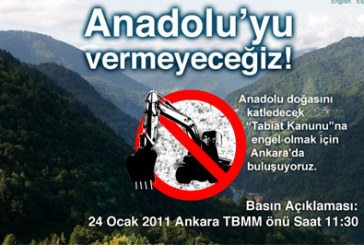 Tabiatın Kanununa Karşı Ankara’da Buluşma